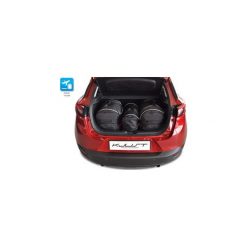 MAZDA CX-3, 2015- TORBY DO BAGAŻNIKA 3 SZT KJUST - 7026013. Brązowe torby podróżne KJUST, bez wzorów. Za 799,00 zł.