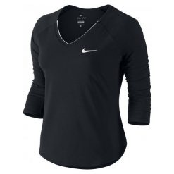Nike Koszulka Tenisowa W Nkct Top Pure 3qt Xs. Czarne topy damskie marki Nike, xs. W wyprzedaży za 179,00 zł.