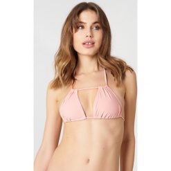 Stroje dwuczęściowe damskie: NA-KD Swimwear Bikini z podwójnymi ramiączkami Triangle – Pink