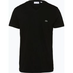 Lacoste - T-shirt męski, czarny. Czarne t-shirty męskie marki Lacoste, s, bez wzorów, z dżerseju, klasyczne, z klasycznym kołnierzykiem. Za 179,95 zł.