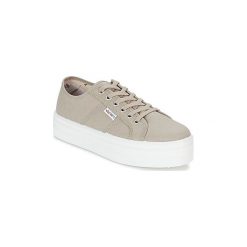 Buty Victoria BLUCHER LONA PLATAFORMA. Brązowe trampki i tenisówki damskie Victoria, bez wzorów, bez zapięcia. Za 197,71 zł.