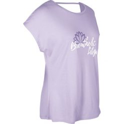 Shirt, krótki rękaw, z kolekcji Maite Kelly bonprix w kolorze bzu. Fioletowe koszulki damskie bonprix, bez wzorów, z materiału, bez kołnierzyka, z krótkim rękawem. Za 54,99 zł.