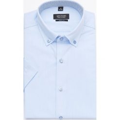 Koszula bexley 2496/1 krótki rękaw slim fit niebieski. Niebieskie koszule męskie Recman, m. Za 149,00 zł.