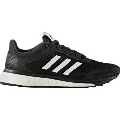Buty adidas Response+ Run W Biało-Czarne. Czarne buty sportowe damskie Adidas, bez wzorów, do biegania. Za 249,99 zł.
