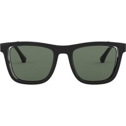 Emporio Armani - Okulary 0EA4126. Czarne okulary przeciwsłoneczne męskie marki Emporio Armani, z materiału. Za 499,90 zł.