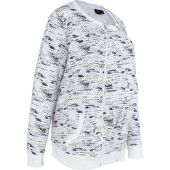 Bluza ciążowa rozpinana z wstawką niemowlęcą na nosidełko bonprix biel wełny z nadrukiem. Białe bluzy niemowlęce bonprix, z nadrukiem, z wełny. Za 79,99 zł.