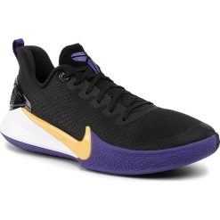 Buty NIKE - Mamba Focus AJ5899 005 Black/Amarillo/Field Purple. Czarne buty sportowe męskie Nike, z tworzywa sztucznego, bez zapięcia, do koszykówki. Za 469,00 zł.