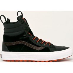 Vans - Trampki. Czarne trampki męskie Vans, bez wzorów, ze skóry, na sznurówki. W wyprzedaży za 419,90 zł.