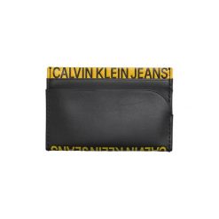 Portfele Calvin Klein Jeans K50K504994 LOGO POP BILLFOLD W. Czarne portfele męskie Calvin Klein Jeans, bez wzorów, z jeansu. Za 216,45 zł.