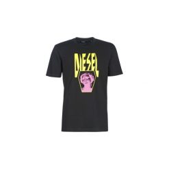 T-shirty z krótkim rękawem Diesel T JUST YE. Czarne t-shirty męskie Diesel, s, bez wzorów, bez kołnierzyka, krótkie. Za 139,30 zł.