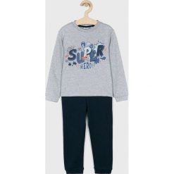 Blukids - Piżama dziecięca 92-128 cm. Szare piżamy chłopięce Blukids, z nadrukiem, z bawełny, bez rękawów. W wyprzedaży za 39,90 zł.
