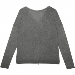Sweter jedwabny w kolorze szarym. Szare kardigany damskie marki Ateliers de la Maille, z jedwabiu. W wyprzedaży za 318,95 zł.