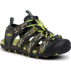 Sandały CMP - Sahiph hiking Sandal 30Q9524 Jungle U940. Zielone sandały chłopięce CMP, ze skóry ekologicznej, bez zapięcia. Za 129,00 zł.