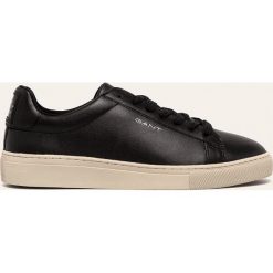Gant - Buty skórzane Mc Julien. Czarne sneakersy męskie GANT, z okrągłym noskiem, na sznurówki. Za 519,90 zł.