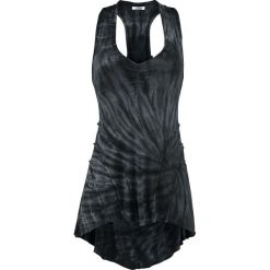 Topy damskie: Innocent Lucy Tye Dye Vest Top damski czarny/szary