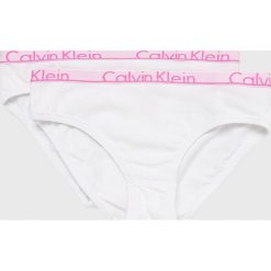 Calvin Klein Underwear - Figi dziecięce (2-Pack). Szare majtki dziewczęce Calvin Klein Underwear, z elastanu. Za 99,90 zł.