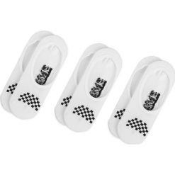 Zestaw 3 par stopek damskich VANS - Basic Canoodle VN000X1IYB2 White/Black. Białe skarpetki damskie marki Vans, bez wzorów, z elastanu. Za 49,00 zł.