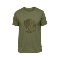 Fjällräven Forever Nature T-Shirt, Zielony | 620 | XL. Zielone koszulki męskie Fjällräven, xl, z nadrukiem, z bawełny, bez kołnierzyka. W wyprzedaży za 263,58 zł.