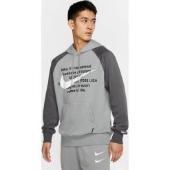 Nike Sportswear Swoosh Bluza Szary. Szare bluzy męskie Nike, m, z nadrukiem, z bawełny, bez kołnierzyka, bez rękawów, bez kaptura. Za 309,95 zł.