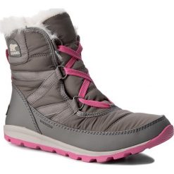 Kozaki dziewczęce: Śniegowce SOREL – Youth Whitney Short Lace NY1897 Quarry/Pink Ice 052