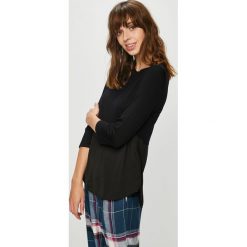 Dkny - Bluzka piżamowa. Czarne piżamy damskie DKNY, s, bez wzorów, z elastanu, bez rękawów. W wyprzedaży za 119,90 zł.