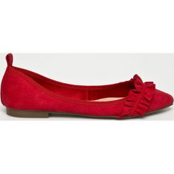 Corina - Baleriny. Czerwone baleriny damskie marki Corina, z materiału. Za 99,90 zł.