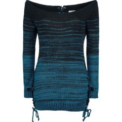Innocent Thena Top Bluza damska czarny/niebieski. Czarne bluzy damskie Innocent, s, z dzianiny. Za 164,90 zł.