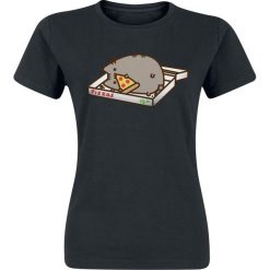 Bluzki damskie: Pusheen Pizza Love Koszulka damska czarny