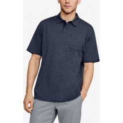 Under Armour Polo Koszulka Niebieski. Niebieskie podkoszulki męskie Under Armour, l, bez wzorów, z elastanu, bez rękawów. Za 206,95 zł.