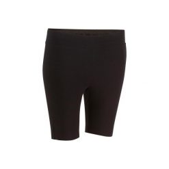 Legginsy krótkie slim Gym & Pilates FIT+ 500 damskie. Czarne legginsy marki DOMYOS, xl, z elastanu. Za 29,99 zł.