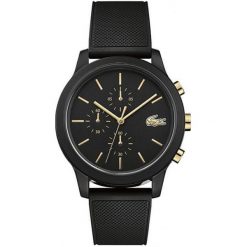 Lacoste 12.12 2011012. Żółte zegarki męskie Lacoste, złote. W wyprzedaży za 523,00 zł.