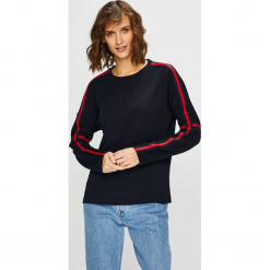 Only - Bluzka Blair. Szare bluzki z odkrytymi ramionami ONLY, l, z dzianiny, casualowe, z okrągłym kołnierzem. Za 89,90 zł.