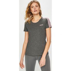 Adidas Performance - Top. Szare topy damskie adidas Performance, s, bez wzorów, z bawełny, z krótkim rękawem. W wyprzedaży za 79,90 zł.