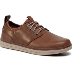 Półbuty SKECHERS - Rogic 65877/TAN Tan. Pomarańczowe półbuty męskie Skechers, na co dzień, bez wzorów, ze skóry ekologicznej, eleganckie, bez zapięcia. Za 299,00 zł.