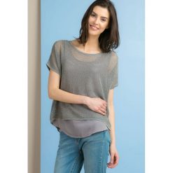 Swetry damskie: Sweter z siateczką