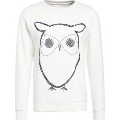 Bejsbolówki męskie: Knowledge Cotton Apparel BIG OWL Bluza star white