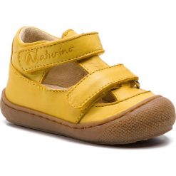 Sandały NATURINO - Puffy 0012013359.01.0G04 M Giallo. Żółte sandały dziewczęce Naturino, ze skóry, bez zapięcia. Za 319,00 zł.