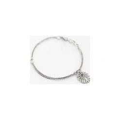 BRANSOLETKA BOHEMIAN MONSTERA. Szare bransoletki damskie ze skóry. Za 99,00 zł.