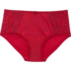 Figi wyszczuplające bonprix czerwony chili. Czerwone figi damskie marki bonprix, z żakardem. Za 34,99 zł.