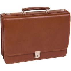 Teczka Skórzana Męska Mcklein Lexington 83544 na laptopa 17" brązowa - 260brazowy. Pomarańczowe aktówki męskie Mcklein, w paski, ze skóry, eleganckie. Za 783,02 zł.