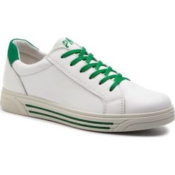 Sneakersy PRIMIGI - 3383411 D Bianc. Białe półbuty dziewczęce Primigi, na sznurówki. W wyprzedaży za 189,00 zł.