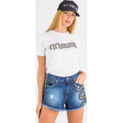 T-SHIRT NYE john richmond. Białe t-shirty damskie John Richmond, m, bez wzorów, z materiału, bez kołnierzyka. Za 769,00 zł.