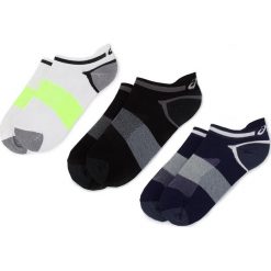 Zestaw 3 par stopek unisex ASICS - Lyte Sock 123458 Peacot 452. Niebieskie skarpetki damskie marki Asics, bez wzorów, z elastanu. Za 49,00 zł.