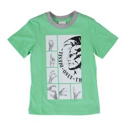 T-shirty chłopięce z nadrukiem: Koszulka w kolorze zielonym