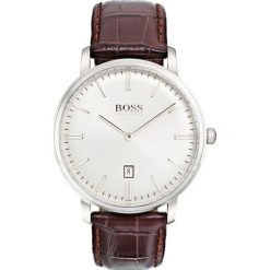 BOSS Zegarek Brązowy Srebrny. Szare zegarki męskie Boss, srebrne. Za 1027,95 zł.