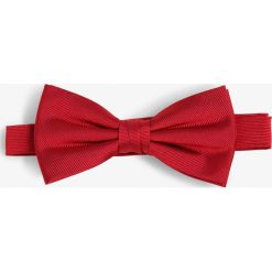 Tommy Hilfiger Tailored - Muszka męska z jedwabiu, czerwony. Czerwone muszki męskie Tommy Hilfiger Tailored, bez wzorów, prążkowane. Za 179,95 zł.
