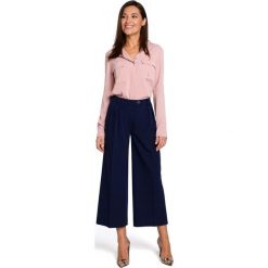 Spodnie cullotes - granatowe. Spodnie damskie Style, s, z elastanu. W wyprzedaży za 149,00 zł.