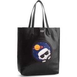 Torebka KARL LAGERFELD - K/Space Soft Shopper 86KW3103 Black 999. Czarne shopper bag damskie KARL LAGERFELD, ze skóry, duże. Za 889,00 zł.