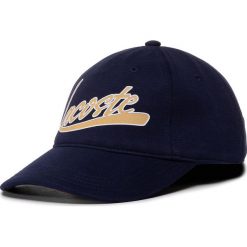 Czapka z daszkiem LACOSTE - RK6805 Bleu Marine 166. Niebieskie czapki męskie Lacoste, bez wzorów, z bawełny, marine. W wyprzedaży za 189,00 zł.