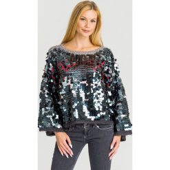 SWETER Liu Jo. Szare swetry damskie Liu Jo, xs, bez wzorów, z materiału, bez rękawów, bez kaptura. Za 1179,00 zł.